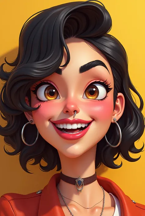 Make her more animated give her nostril piercing 