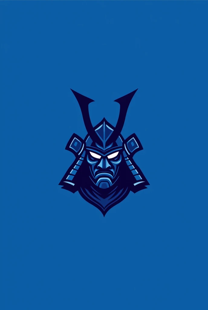 Create a Blue Shoguns sports logo but only with a hornless helmet