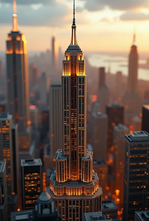 Miniaturas do empire state