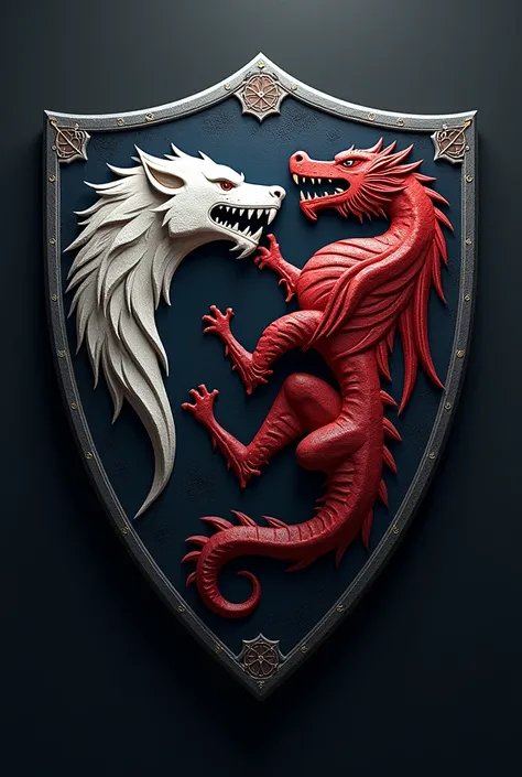 Combine the Stark and Targaryen family shields 