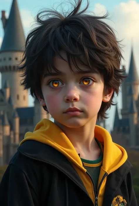 real life boy hogwarts black hair hufflepuff ambar eyes