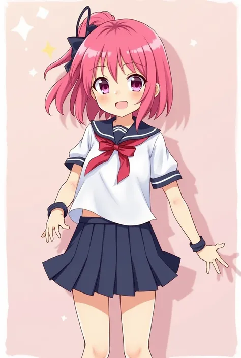 Make me an image of Natsuki from Doki Doki Literature Club 