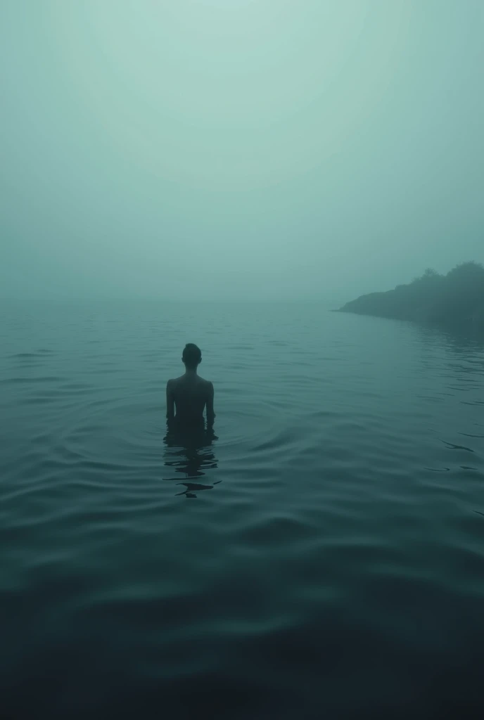 Melancholic aquatic ambience, emotional trance layers, deep and haunting bass, delicate and somber piano, a sense of solitude and introspection, evoking the feeling of drifting through endless, quiet waters