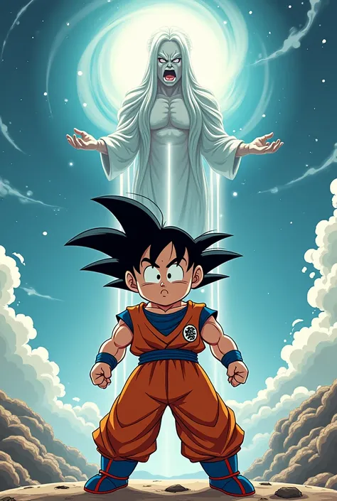 Draw Goku peeing on God