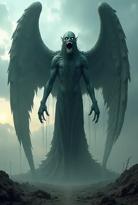 Make a Weeping Angel with a mouth similar to that of a demogorgon