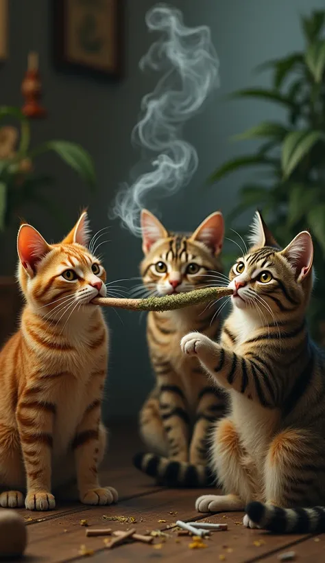 Cats smoke marijuana  