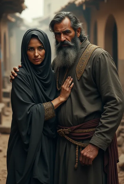 Pathan beard man with hijab wife
Angry mode