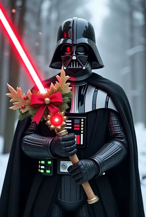 Now a Darth Vader with a Christmas bat instead of the lightsaber 