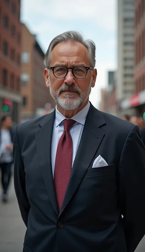 A man who looks like a professor wearing a suit and glasses as a mayor of Milwaukee 