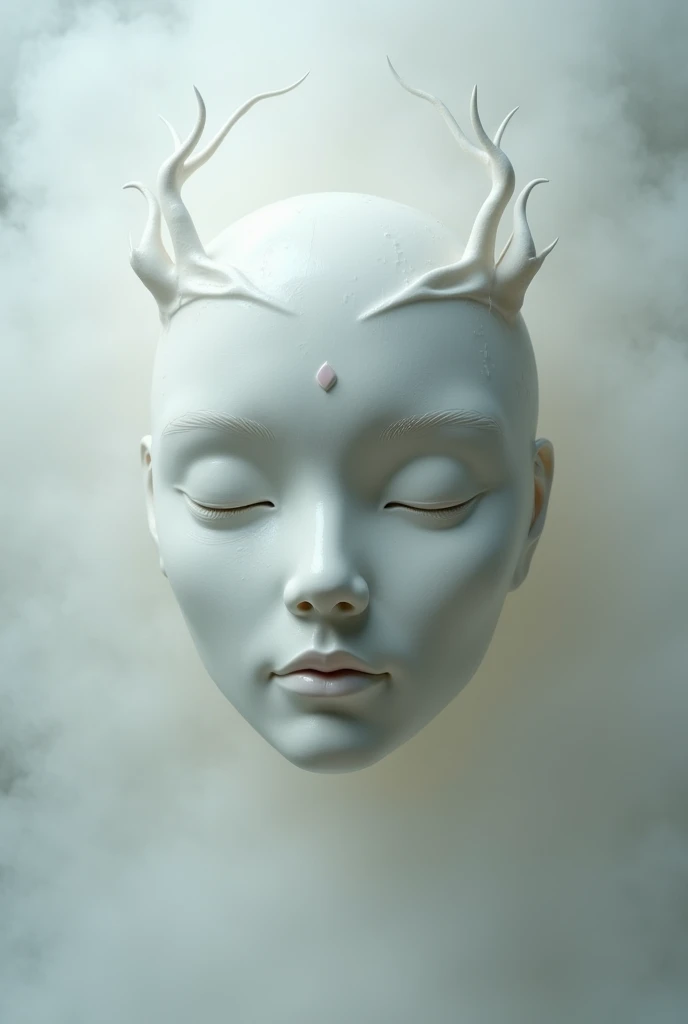 Ceramic mask representing dreams 
