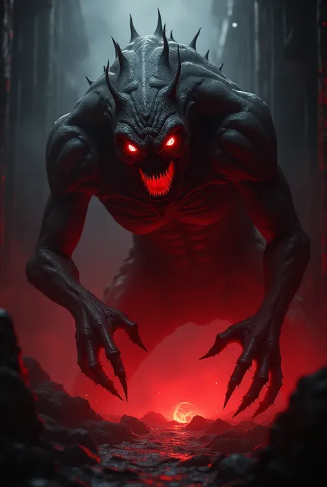 Red-eyed monster lights up 