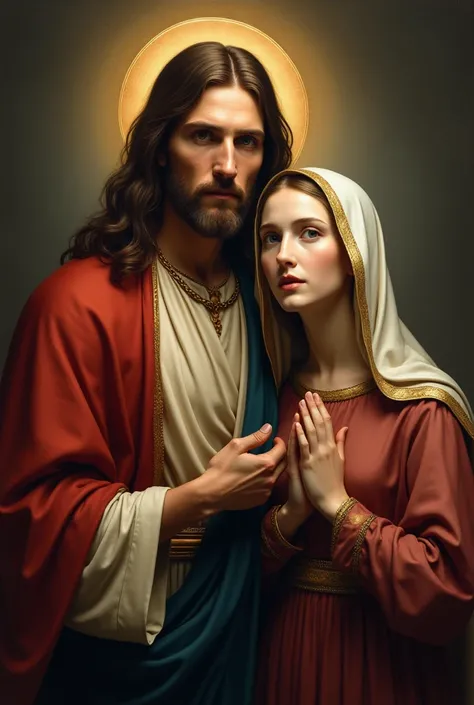 Christ and Mary looking at you