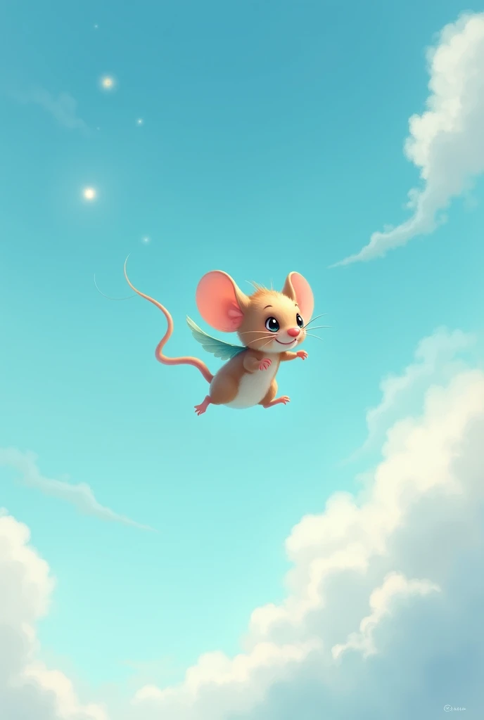 a mouse fly in the sky