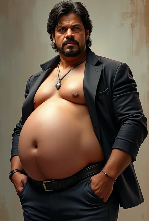 Sharookkhan with belly