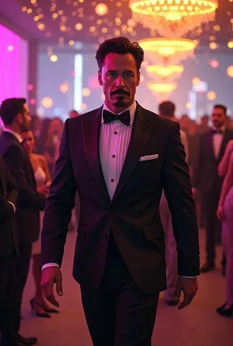 tony stark in new year party