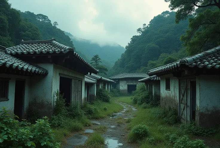  Arafe Buildings in the middle of the forest with the sky in the background,  Photo by Tadashi Nakayama ,  Flickr , Folk art, ruinsとなった日本の村, ruins landscape,  Ancient Ruins in the Forest , Old ruins, ruins,  sigma 200 mm f 1 . 4,  Ancient Mysterious Ruins ...