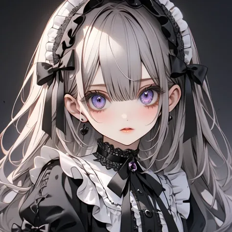  beautiful girl, Gothic Lolita ,8k, beautiful eyes, Beautiful Eyes