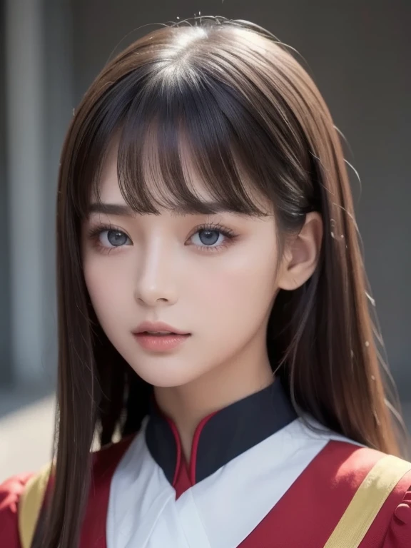 8k,  top quality , 1peopleの女の子, ( SKIN DIMENTATION),   knight , ( dark),  clear the background indoors, (people々), Beautiful Bangs, nice,, (Clothing and uniforms:1.3), soft lighting ,  charming,  dark Room, (Shut up:1.2,  beautiful eyes,  detail eyes,  det...