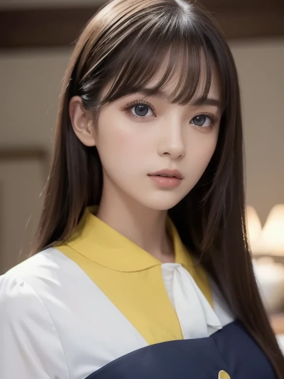 8k,  top quality , 1peopleの女の子, ( SKIN DIMENTATION),   knight , ( dark),  clear the background indoors, (people々), Beautiful Bangs, nice,, (Clothing and uniforms:1.3), soft lighting ,  charming,  dark Room, (Shut up:1.2,  beautiful eyes,  detail eyes,  det...