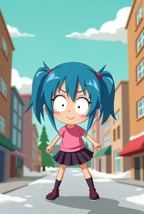 Konata Izumi is inspired by the style of south park