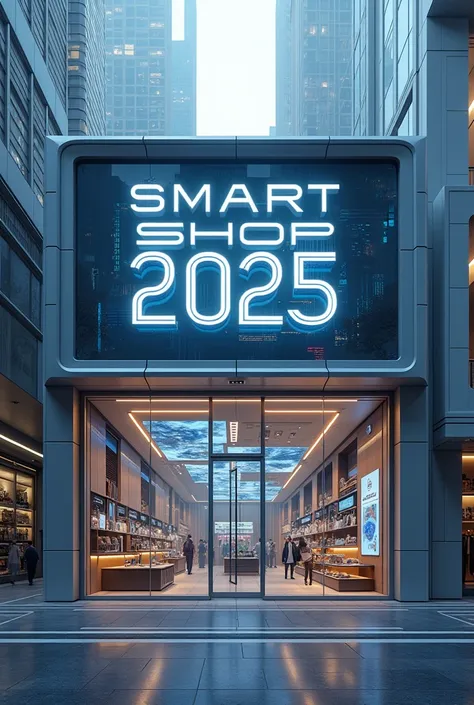 An image with a sign that says Smart Shop 2025