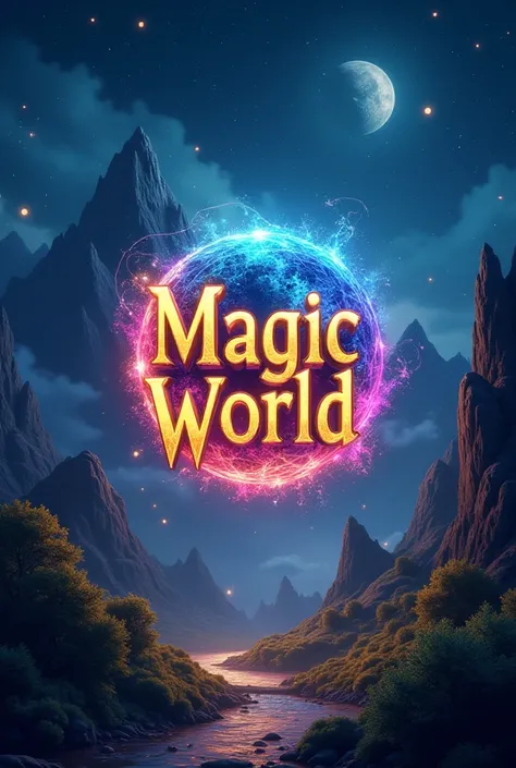 You can create a profile picture for YouTube with the name Magic World in the center 