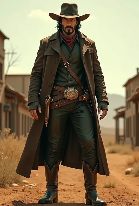 Keanu reeves cowboy gunfighter badguy