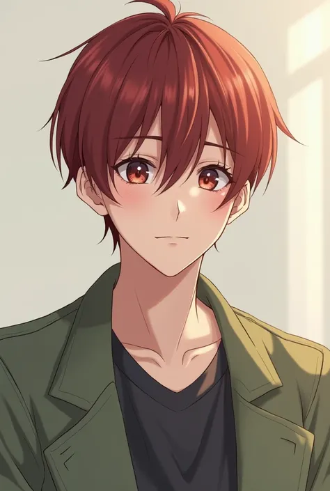  A male high school student, but the name :  Han Seo-on
Height :  181 cm Weight : 63 kg
Appearance : Dots ,  eyes big , Puppy statue,  Red Brown Straight Hair Short Full Covered Bangs ,  Brown Age :  18 years old
Position :  Senior Manager ,  2-3 classes
P...