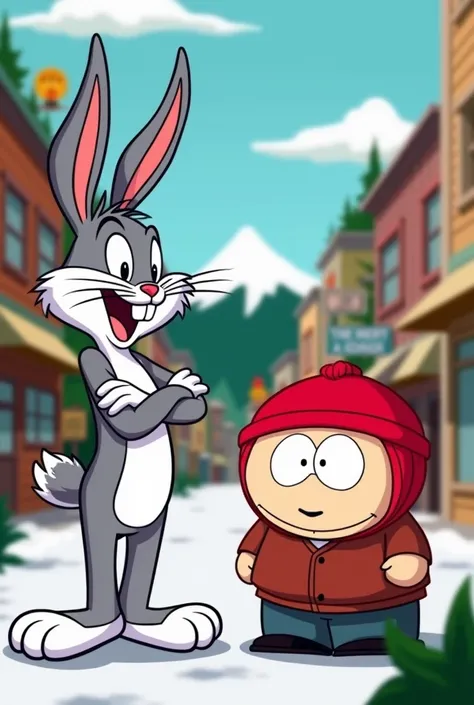 A bug bunny con cartman