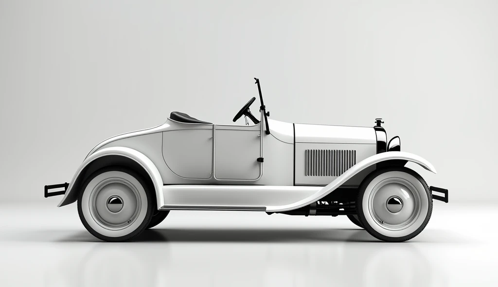 Ford model T colour bold white