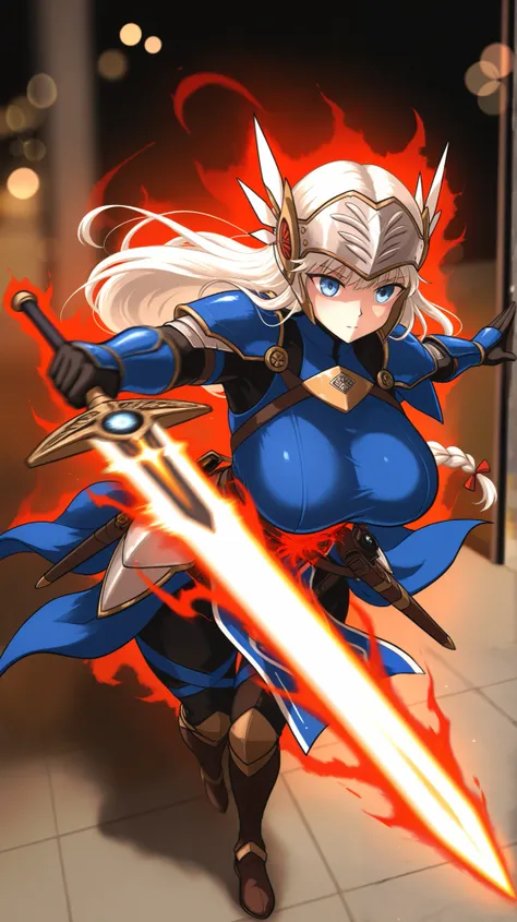 (in style of ironlily:0.7)),(in style of websake:0.6),(in style of retsuto:1.4)
1girl,,lenneth valkyrie,alternate costume,(perky breasts:1.6),big breasts,Combat cloak,magic giant sword,holding,shoulder strap,gorget,shrug (clothing),
(((ATACK action,(red au...