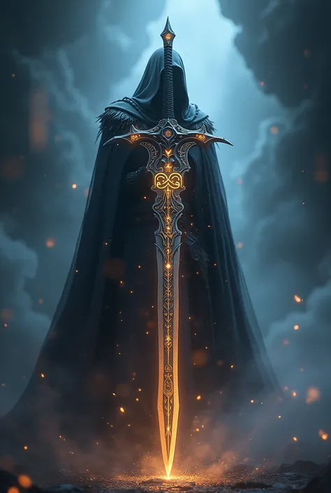  Show me more images with the concepts I said .  The symbol of infinity must be attached to the edge of the sword,  I refer to the symbol that looks like a  "8 on the side "