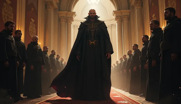 In the Hall peleces. Solas, a necromancer exiled from the kingdom, chuckled. "Ironic, isnt it? I, who was once considered an enemy, is now standing on your side."