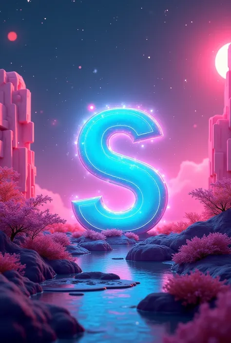 YouTube intro background with the letter s