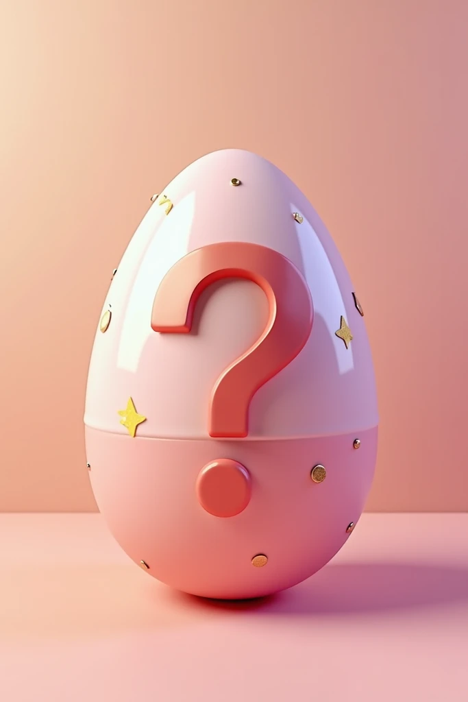 Make me an image of a surprise egg with a question mark for the new year 2025.