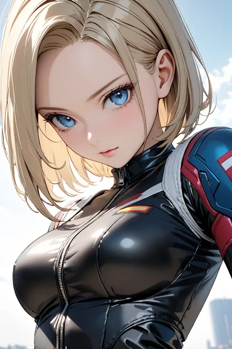 ( cute), ( Android １８Number), masterpiece:1.5, masterpiece, highest quality, UHD, retina, masterpiece, accurate anatomy, super detailed, high quality, best quality, 8k