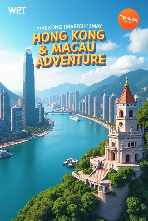 Design a visually appealing Instagram post for TrueDeal’s 
7 Nights, 8 Days Hong Kong & Macau Adventure Package. The post should
highlight the itinerary and key inclusions, engaging potential customers while
maintaining brand aesthetics.
Content Guidel...