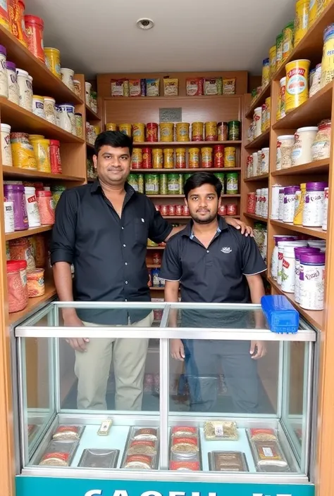 
The store was small but very organized. On entering was a glass showcase case in front, holding biscuits, chocolates, and other small items. Rice, flour, and pulses were placed on wooden shelves on the walls, and colorful little bags of spices hung in one...