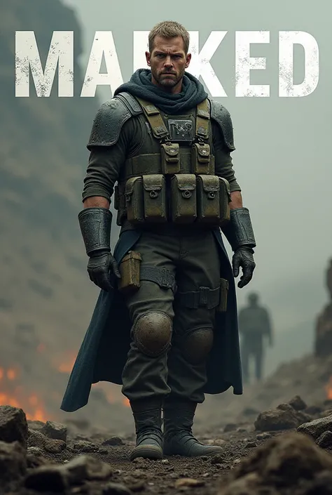 soldier, add “Marked” text to the background