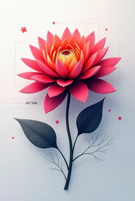 I want to create wallpaper of  flower with the text of AVDM