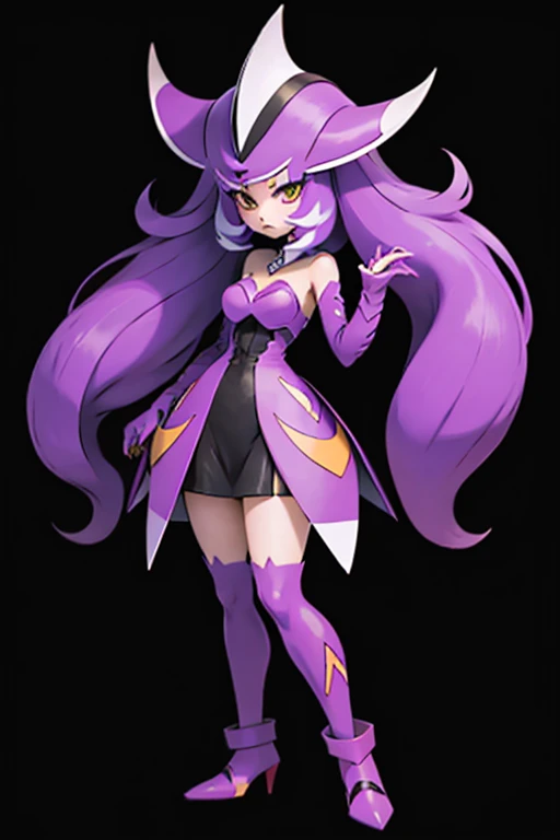 Female purple monster teenager pokemonai-fan-v style