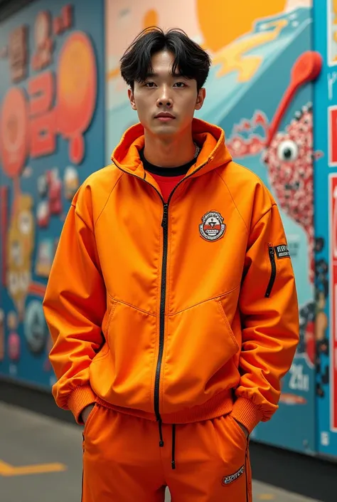 The creations of a Korean guy in an orange tracksuit