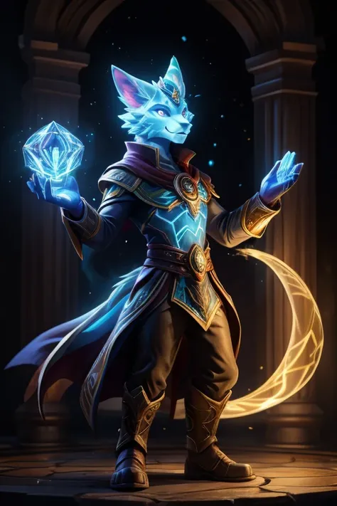 Spirit of Light magic(Specialization: Hologram), male, anthro