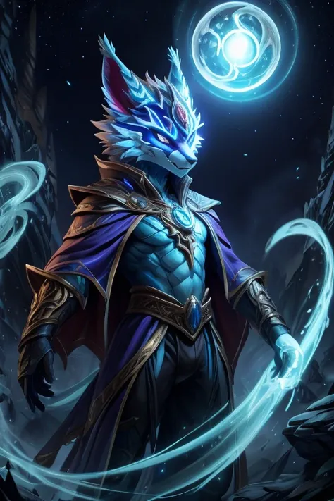 Spirit of Light magic(Specialization: Color), male, anthro