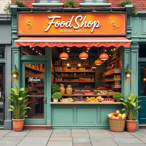 food shop branding for social media