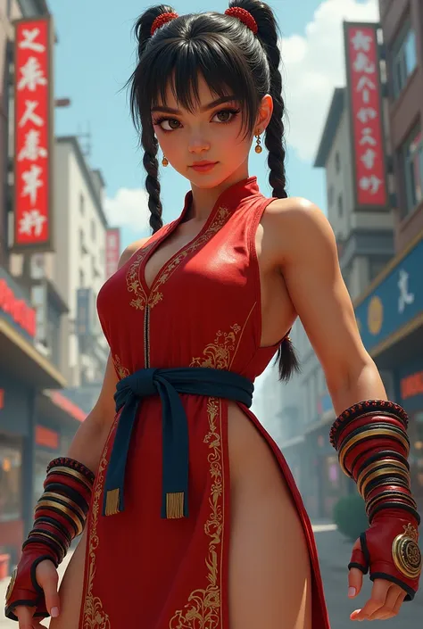 Hermosa chunli adolecente streetfighter alfha ,fullbody ,obramaestra