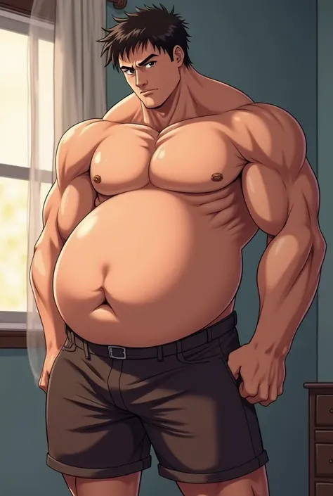 anime porn pumped up guy with a giant belly