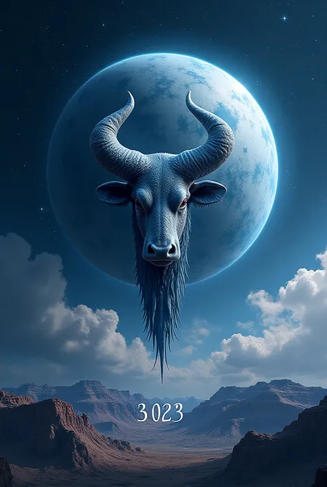 The symbol of Taurus is written under the symbol 2025 with the beautiful planet Pluto 