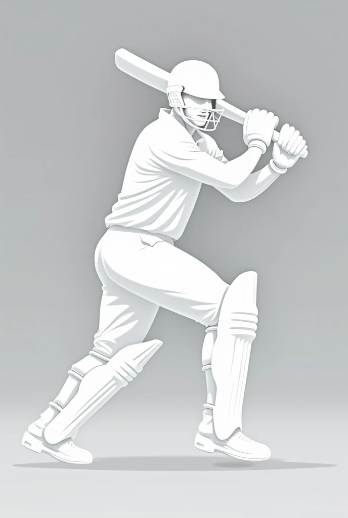 Cricket team logo with white colour