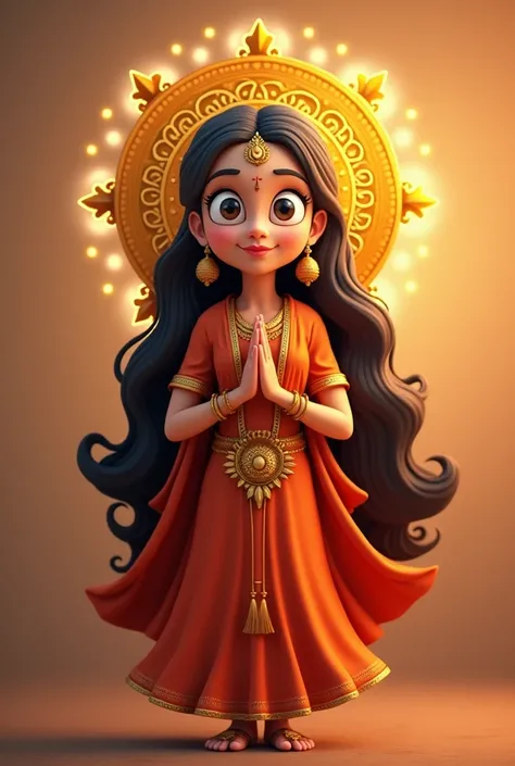 Generate to cinematic 3D cartoon style
**Mother Saraswati**: 
   - Maa Saraswati was also born as Adishakti, and she is considered as the goddess of knowledge, learning, art and music. He was born specifically as a symbol of wisdom and discipline, to sprea...